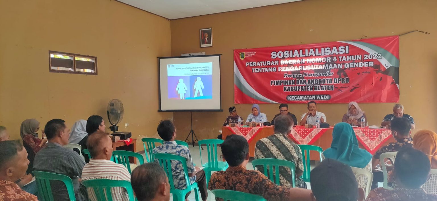 Wujudkan Kesetaraan Gender Dprd Klaten Sosialisasikan Perda No Tahun