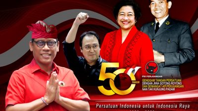 HUT PDI Perjuangan ke-50, DPR RI Kariyasa Harapkan Kader Partai Progresif Turun Kebawah