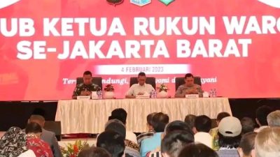Polda Metro Jaya bersama Polres Metro Jakarta Barat Gelar Pertemuan Dengan Ketua RW se-Jakarta Barat