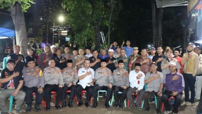 Kapolres Metro Jakarta Barat Sambang Kamtibmas ke Warga Rw 01 jembatan Besi Tambora 