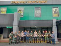 Pererat Sinergitas TNI Polri, Kapolres Jakbar Kunjungi Kodim 0503/JB