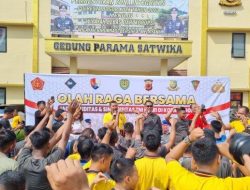 Mengukuhkan Sinergitas TNI dan Polri, Anggota Polresta Bogor dengan Korem 061 Surya Kencana Olahraga Bersama