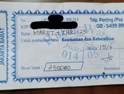 Wow…! Warga RW 14 Kalideres Permai Dipungut Rp 250 Ribu untuk Iuran dan THR