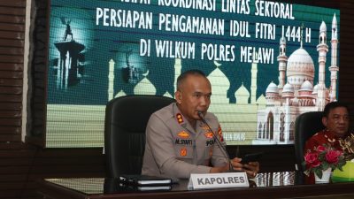 Kapolres Melawi AKBP M.Safi’i Akan Tindak Tegas Warga Bermain Petasan dan Kembang Api Pada Hari Raya Idul Fitri 1444.H