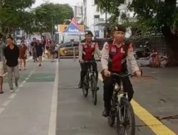 Ciptakan Rasa Aman Masa Libur Lebaran, Polres Metro Jakarta Barat Patroli Sepeda Dikawasan Kota Tua