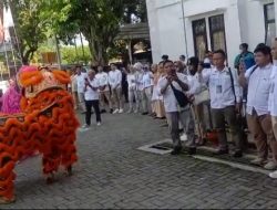 Diiringi Barongsai, Partai Gerindra Klaten Daftarkan Serentak Bacaleg ke KPU