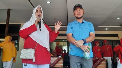 Anggota DPD RI Fahira Idris Senam Bareng Di Palmerah