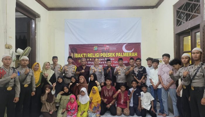 Kapolsek Palmerah Kompol Dodi Abdulrohim Menggelar Kegiatan Bernuansa islami Bersama Anak Yatim Piatu 