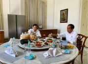 Lewat Sosial Medianya, Prabowo Unggah Foto Makan Siang dengan Jokowi di Istana Bogor