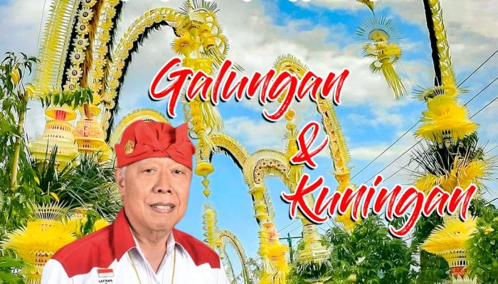 Legeslator Gerindra Nyoman Ray Yusha Galungan & Kuningan Lan Parasparos Ngajegang Gumi Bali