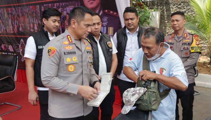 Gerak Cepat Polres Metro Jakbar Ungkap Curanmor Serahkan dan Motor Hasil Curian Ke Pemiliknya