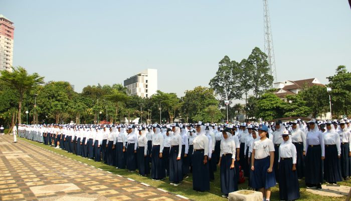 1.180 Pelajar  SMP dan SMA/K se-Jakarta Barat Mengikuti Masa Orientasi Paskibra (MOP) 2023