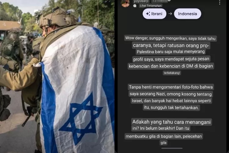 Diserang Netizen Indonesia di Medsos, Tentara Israel Akui Alami Stres