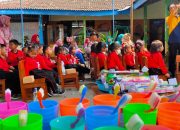 Latih Mandiri, Siswa TK Pertiwi Taji Ikuti Edukasi Cara Sikat Gigi dan Cuci Tangan