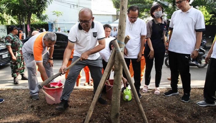 Hijaukan Jakarta, 70 Pohon Ditanam di Gunung Sahari Utara