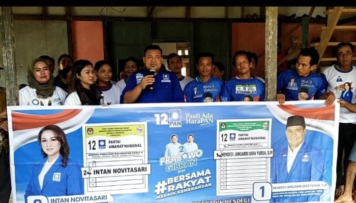 Caleg DPR RI Dapil Kalbar ll dan Caleg DPRD Dapil 3 Melawi  Partai PAN Kampanye Perdana