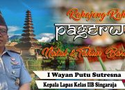 Kepala Lapas Kelas IIB Singaraja IWayan Putu Sutresna mengucapkan Hari Raya Pagerwesi & Nataru 2024