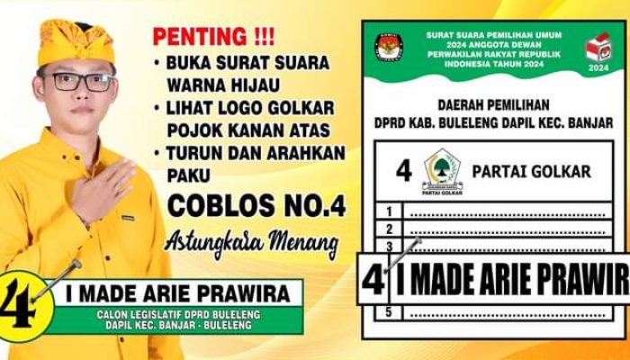 Masyarakat Pedawa Siap Golkan di Pemilu 2024 Caleg Golkar Dapil Banjar Kadek Ari Prawira