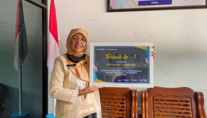 Kepsek SMKN 1 Gedangsari Raih Apresiasi Terbaik Kategori GTK Inovatif 2023