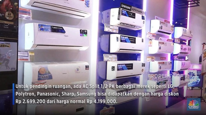 Diskon Gede-gedean, Harga AC 1/2 PK Cuma Simbol Rupiah 2,6 Juta pada area Transmart