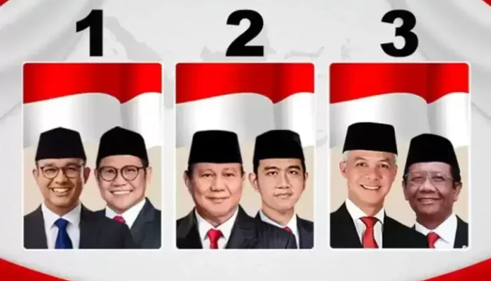 Update Real Count KPU: Prabowo-Gibran 58,3% Anies-Muhaimin 24,35% Ganjar-Mahfud 17,35%