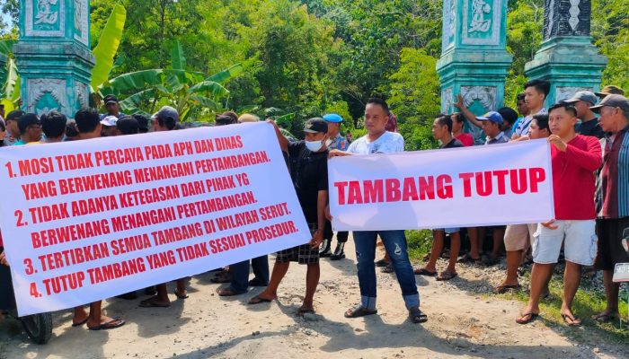 Demo Tambang di Serut, Penambang Sebut Warga Cerdas Tapi Tak Berkualitas