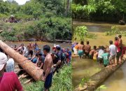 Camat Tanah Pinoh Barat ajak 5 Kades Budayakan Gotong Royong Bangun Jembatan Darurat