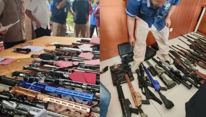 Terungkap Puluhan Senjata Ilegal dan Ratusan Amunisi Berbagai Kaliber di Cimenyan Bandung