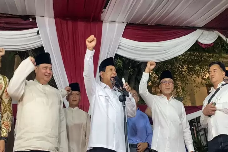 Meraih kemenangan Pilpres 2024, Prabowo Ucapkan Terima Kasih ke Presiden Jokowi