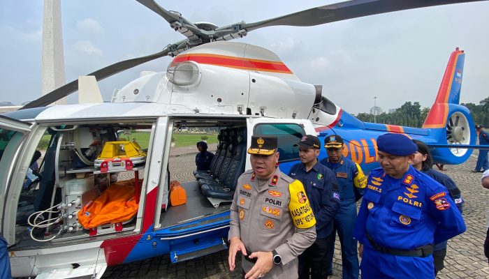 Saat Harus Balik, Polri Kerahkan 2 Helikpoter Jadi Ambulans Udara