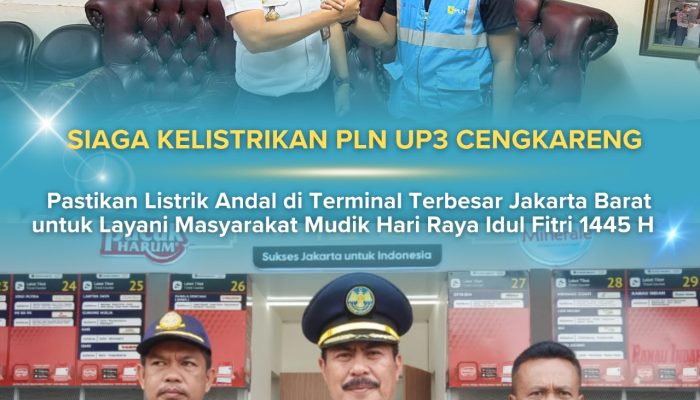 PLN UID Jakarta Raya UP3 Cengkareng, Memastikan Pasokan Listrik Terminal Kalideres Selama Idul Fitri 1445 Aman