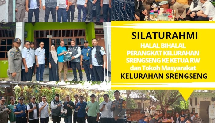 Memupuk Kekompakan dan Silaturahmi di Hari Idul Fitri, Tiga Pilar Kelurahan Srengseng Gelar Halal bi halal