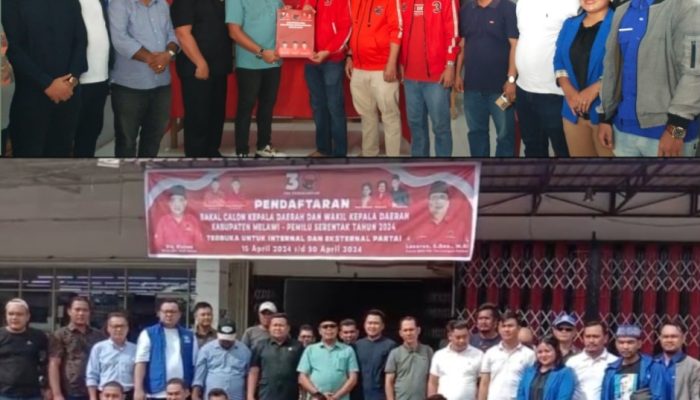 Tim Pemenangan Bersama Puluhan Simpatisan,  H. Dadi Sunarya UY Sebagai petahana Resmi Ambil Formulir ke PDIP