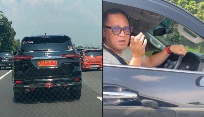 Pengendara mobil SUV Gunakan  Pelat Nomor TNI Cekcokan Menabrak Mobil Warga Ngaku Adik Seorang Jenderal