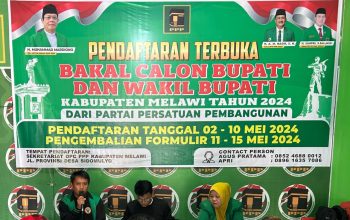 DPC PPP Melawi Resmi Tutup Proses Penjaringan Bacalon Bupati/Wabup  Melawi 2024 -2029 Sesuai Instruksi DPW
