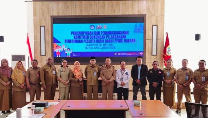 Penandatanganan Komitmen Dukungan Pelaksanaan Penerimaan Peserta Didik Baru (PPDB) Kabupaten Melawi Tahun 2024