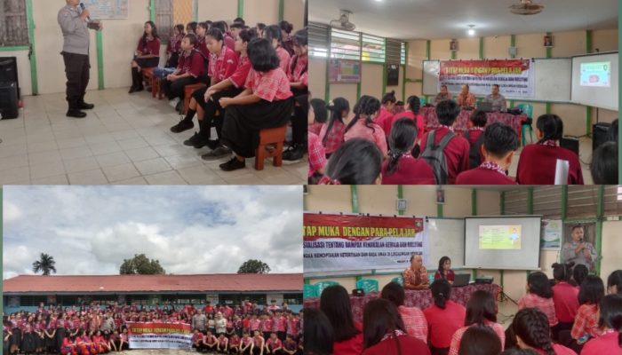 Sat Binmas Polres Melawi Gelar Penyuluhan Kenakalan Remaja dan Bullying di SMA Bhakti Setia