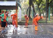 400 Petugas Gabungan Kembali Bersihkan Jalur Lintasan Jakim