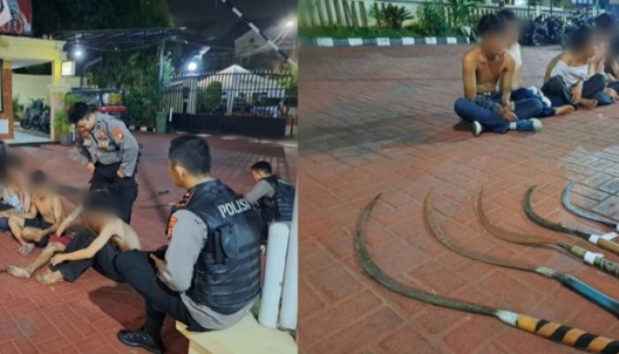 Bubarkan Tawuran Bersajam Di Kembangan, Tim Patroli Perintis Presisi Polda Metro Jaya Alami Luka Bacok