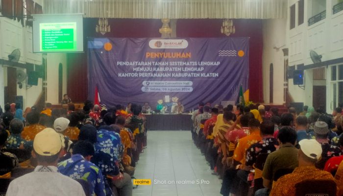 Kantor Pertanahan Klaten Gelar Penyuluhan Program PTSL 2024