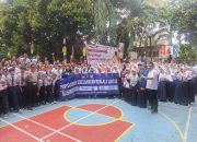 Siswa SMPN 130 Jakarta Barat Diedukasi Satlantas Jakarta Barat Tentang Keselamatan Berlalu Lintas, Bullying dan Anti-Narkoba