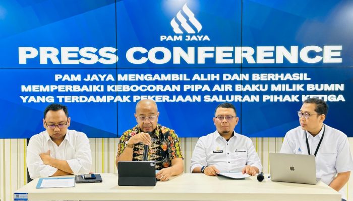 PAM Jaya Atasi Kerusakan Kebocoran Pipa Air Yang Berimbas Warga Jakarta