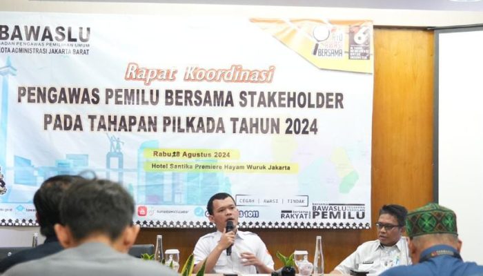 Gelar Rapat Koordinasi, Bawaslu Jakbar Harapkan Pilkada Tetap Kondusif