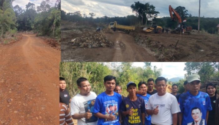 Berkat Program UPJJ Dinas PUPR Melawi, Jalan Melana menuju Desa Nanga Tangkit Mendapat Apresiasi Warga