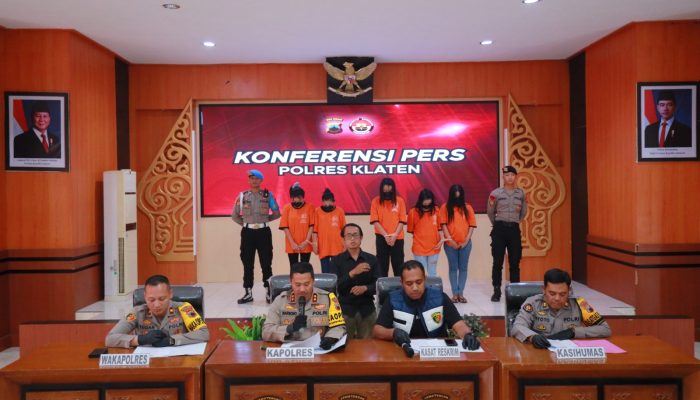 Polres Klaten Amankan 5 Pelaku  Kasus Penganiayaan Anak Dibawah Umur yang Viral di Medsos