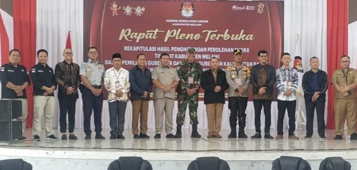 KPUD melawi Gelar Rapat Pleno Rekapitulasi Suara Hasil Pilkada 2024