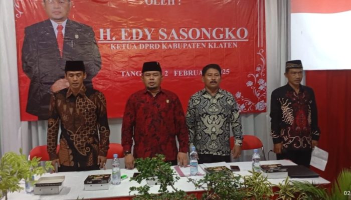 Serap Aspirasi di Cawas, Anggota DPRD Klaten Edy Sasongko Dibanjiri Sambat Warga