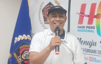 Peringati HPN 2025, PWI Pokja Walikota Jakarta Selatan Gelar Tumpengan