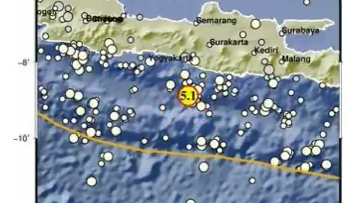 Gempa Magnitudo 5,1 Guncang Yogyakarta pada Pagi Hari Tidak ada Peringatan Tsunami