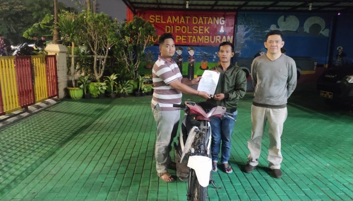 Motor Hilang Ditemukan, Warga Grogol Petamburan Puji Gerak Cepat Polisi